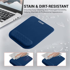 Tukzer Gel Mouse Pad Wrist Rest Memory-Foam Ergonomic Mousepad| Cushion Wrist Support & Pain Relief| Suitable for Gaming, Computer, Laptop, Home & Office Non-Slip Rubber Base (Grey)