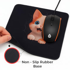 omne TECH Mousepad for Desk | Smooth Waterproof Surface, Anti-Slip Rubber Base, Durable & Comfortable Mouse Pad for Office, Laptop & Computer (Abstract Leaf Patten)
