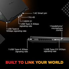 HP Omen Smartchoice, Intel Core Ultra 7 255H, 8GB RTX 5060, 24GB DDR5(Upgradeable) 1TB SSD, 2K, 165Hz, 3ms, IPS, 16''/40.6cm, Win11, M365*Office24, Shadow Black, 2.43kg, am0238tx, RGB Gaming Laptop
