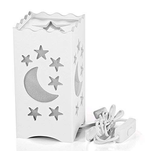 SYGA Moon Star Design Table Lamp (25 x 10 x 10, White)
