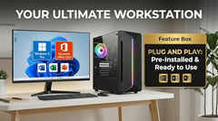 Desktop Computer Core i7 4th Gen CPU for PC Desktop | 16GB RAM | 256GB SSD | Win 11 Pro & Office 2021 | WiFi 6 & Bluetooth | HDMI, VGA Ethernet, USB 3.0 | HD Graphics 4600 | 2-Years Onsite Wanrrany