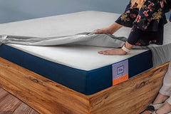Flo Aloe Vera Infused Mattress Protector - Waterproof & Washable | 100% Cotton | Mattress Cover in Grey Color (King Size, 84x84 Inches)
