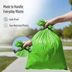 Amazon Brand - Presto! Garbage Bags | XXXL | 30 Count | 10 Bags x 3 Rolls | 42 x 48 In | For Dry & Wet Waste | Black