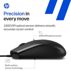 HP KM120 Wired Mouse and Keyboard Combo (AB3D0AA)