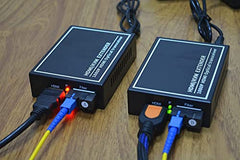 XIKKART 60M HDMI Extender Repeater Transmitter/Sender + Receiver Over Cat5 / Cat6 Upto 60 Meters (60M Extender Over Single CAT5/6 Cable) Supports 3D & Full HD1080p for TV Projector, HDTV, DVR