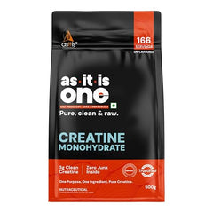 AS-IT-IS One Creatine Monohydrate - 100g Unflavoured I Micronised