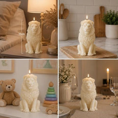 Decorative Fragrance Candle with Raised 3D Ivory Swirl Pillar Artwork | Long Burning Scented Candle for Home Décor, Living Room, Bedroom, Meditation Space, Table Decoration & Gift