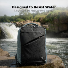 GadgetBite Stealth 20 Litre Laptop Bag with 15.6 Inch Laptop Compartment USB Charging Port and Organiser Pocket Bags for Men Women Boys Office College and Travel with Bottle Pocket - Black