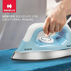 Havells Blaze Dry Iron 2 KG Heavy Weight Dry Iron| 1250W| American Heritage Non-stick Coated Sole Plate For Smooth Gliding & Long Life| Aerodynamic Design| 2 Year Manufacturer Warranty (Black)