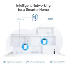 TP-link Deco XE75 Pro (3-Pack) 5400Mbps Gigabit Mesh Wi-Fi 6 Wireless Smart Router |1 x 2.5 Gbps Port, 2x Gigabit Ports|1.7 GHz Quad-Core CPU, White