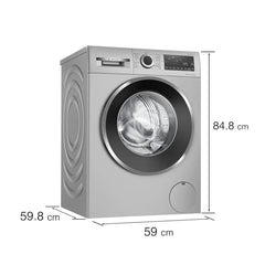 Bosch 10.5/6 KG Inverter Fully Automatic Front Load Washer Dryer (WNA2E4U1IN, 1400 RPM, 14 Wash Programs, LED touch display, Wash & Dry in 60 Mins, Cast Iron Grey)