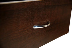 DeckUp Plank Bei Engineered Wood Bed Side Table and End Table (Walnut and White, Matte Finish)