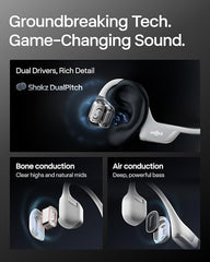 SHOKZ OpenRun Pro 2 Bone Conduction Sports Headphones, Black