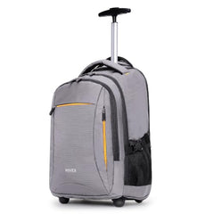 NOVEX 30L Pacific Laptop Trolley Bag with Spinner Wheels for Men & Women | 15.6 Inch Water Resistant 3 Compartments Backpack for Office, Business Trips & Travel | Black