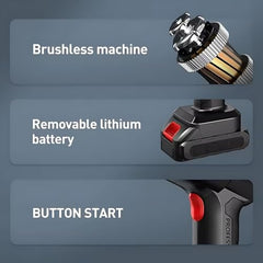 2V BROTHERS Handheld Car Vacuum Cleaner | 21000Pa High Suction | Cordless 18V/120W Mini Vacuum | Portable Cleaner for Car, Home, Office, Pet Hair | Long Battery Life