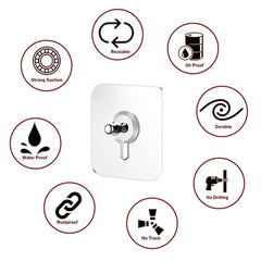 ANCHARA Wall Hooks, Nail Hook for Hanging Coat, Hat,Towel Robe Hook Rack Wall Mount- Bathroom and Bedroom Hooks for Wall Without Drilling (Pack of 20pc)