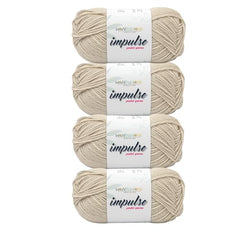 WOAFASHIONS - World of Arts Impulse Hand Knitting & Crochet Yarn, Premium Acrylic, 4 : Medium (Anchor Grey) (100gms / 3.5oz / 200mtr / 218yds)