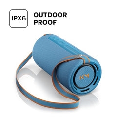 We. by Loewe Hear 2 Portable Bluetooth Speaker, 60W Music Power, Deep Bass Subwoofer, 17 Hr Long Battery Life, IPX4 Water Resistant, USB-C Wireless Speaker for Home & Outdoor, Storm Grey