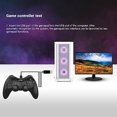 Ant Esports GP115 Wired Gamepad for PC,Laptop,PS3,Android TV &Media Box|USB Gaming Controller with Turbo Function|XInput DInput Support|Dual Analog Sticks|Plug & Play|Steam Compatible|Gamepad-Black