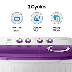 Samsung 7 kg, 5 star, Semi Automatic Top Load Washing Machine (WT70M3000UU/TL, Air Turbo Drying, LIGHT GRAY, 5 Year Warranty on Wash Motor)