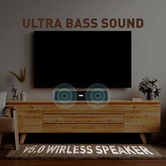 UBON Shahenshah SP-65G, 20 watt Portable Bluetooth Speaker, 10 Hours Long Playtime, RGB Lights, Multiple Connectivity Wireless Party Speaker (Gold)