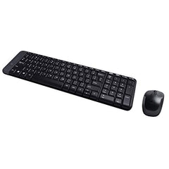 Logitech MK215 Wireless Keyboard and Mouse Combo for Windows, 2.4 GHz Wireless, Compact Design, 2-Year Battery Life(Keyboard),5 Month Battery Life(Mouse) PC/Laptop- Black