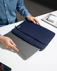 tomtoc Slim Laptop Sleeve for 14-inch MacBook Pro M2/M1 Pro/Max A2779 A2442 2023-2021, Water-Resistant Protective Case for 13-inch MacBook Air/Pro M2/M1 with a Hard Cover, Laptop Accessory Bag