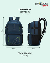 FOOTLOOSE by VIP Kinetic 30L Laptop Backpack (15.6"), 2 Compartments, Black