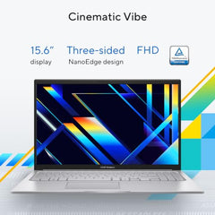 ASUS Vivobook 15 (2026),Intel Core 5 120U,(i5-14th Gen),Fingerprint Sensor,8GB RAM,512GB SSD,FHD,15.6"(39.6 cm),Win 11,M365 Basic(1Y),Office 24,Cool Silver,1.7 Kg,X1504VAP-IN011WS,Thin & Light Laptop
