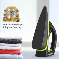 Crompton InstaGlide 1000-Watts Dry Iron with American Heritage Coating, Pack of 1 Iron