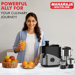 Maharaja Whiteline Odacio Desire Juicer Mixer grinder 550 Watt,smooth juicing, 3 jars, 5years warranty