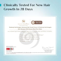 Pilgrim Advanced Hair Growth Serum with 3% Redensyl & 4% AnaGain -100ml | New Hair Growth in 28 Days, Korean Black Rice, Rosemary, Reduce Hair Fall, Hair Regrowth, Increase Hair Density, Thicker Hair