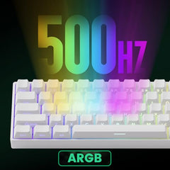 MONSGEEK FUN60 Pro Rapid Trigger Gaming Keyboard 16k Scan Rate SP Magnetic Switch HE Keyboard Wired 60% Black Shine-Through (Glare Magnetic Switch)