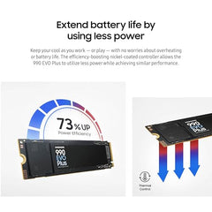 SAMSUNG 990 EVO Plus SSD 1TB, PCIe 4.0 x4 M.2 2280, Speeds Up-to 7,250MB/s, Upgrade Storage for PC/Laptops, HMB Technology and Intelligent Turbowrite (MZ-V9S1T0B/AM)