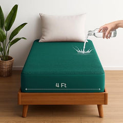 Vastrora 100% Waterproof Mattress Protector Queen Size 5x6 Ft | 60x72 in | Pee & Urine Proof Mattress Cover | Elastic All-Around | Terry Cotton Fitted Bed Cover | Noiseless, Breathable Bed Protector