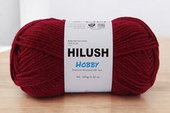 HILUSH Hobby,Wool Yarn dk Acrylic Hand Knitting Yarn Ball (100g/1 Ball),Suitable for Craft amigurumi Shade 001 (Sky Blue)