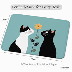 ESSENSI Mouse Pad for Laptop & Desktop | 9x7 Inch Anti-Fray Stitched Edges | Non-Slip Rubber Base | Desk Setup Accessory for Students, Gamers & Professionals (Big Things)