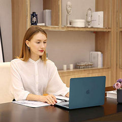 MOSISO Compatible with MacBook Pro 13 inch Case M2 2025, 2024, 2023, 2022-2016 A2338 M1 A2251 A2289 A2159 A1989 A1708 A1706, Plastic Hard Shell&Keyboard Cover&Screen Film&Storage Bag, Serenity Blue