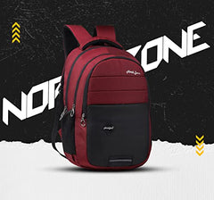 NORTH ZONE Lightweight school bags Backpacks for Boys Girls Stylish men and women Casual Travel Laptop Bag College office (BLACK)