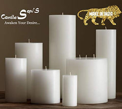 Sapi’S Candles: Awaken Your Desire... Designer Soy Wax Scented Pillar Candles, Pack Of 3 - 75 Hours Burn| (Red)