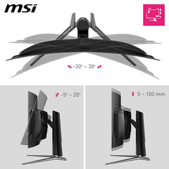 MSI MPG 341CQPX QD-OLED 34 Inch 2K UWQHD Curved Gaming Monitor - 3440 x 1440(21:9) QD-OLED Panel, 240Hz / 0.03ms, 99.3% DCI-P3, ΔE≤2, DisplayHDR True Black 400, DP 1.4a, HDMI 2.1, USB Type C(PD:98W)