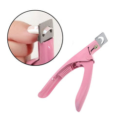 SYGA Pink False Nail Cutter Manicure Tool,Professional Stainless Steel Nails Scissor