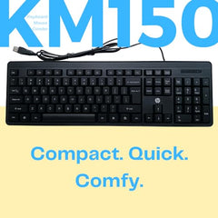 HP KM120 Wired Mouse and Keyboard Combo (AB3D0AA)