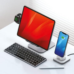 SATECHI Slim X3 Bluetooth Backlit Keyboard with Numeric Keypad – Illuminated Keys & Multi-Device Sync – for M2/ M1 MacBook Pro/Air, M2/ M1 iPad Pro/Air, M2 Mac mini, iMac M1 (Silver)