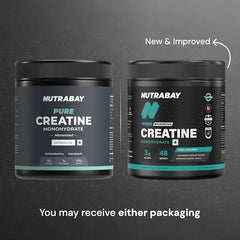Nutrabay Pure Series Micronised Creatine Powder Monohydrate, Pre/Post Workout Bodybuilding, Crossfit Supplement, 250 g (Unflavoured)
