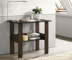 DeckUp Eden Home Engineered Wood Study Table and Office Desk (White, Matte Finish)