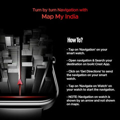 boAt Storm Call 3 w/TBT Navigation, Daily Activity Tracker, DIY Watch Face Studio,700+ Active Modes, 1.83" (4.6 cm) HD Display Fitness Smart Watch for Men & Women(Black Metal)