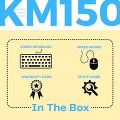 HP KM120 Wired Mouse and Keyboard Combo (AB3D0AA)