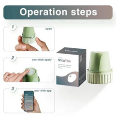 VitaTok CGM Sensor for Continuous Glucose Monitoring, Real-Time Blood Glucose Tracking, Bluetooth Connectivity, Up to 15 Days Wear, Lightweight & Thin Design, IP28 Water Resistant