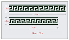 Syga Green Border Wall Stickers